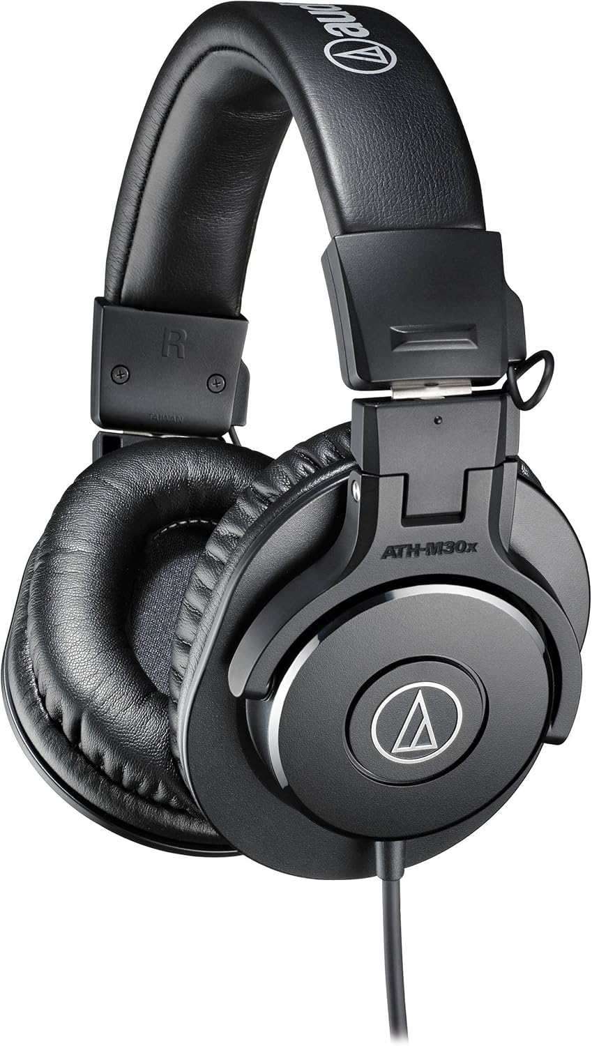 Audio-Technica ATH-M30x Audífonos profesionales de estudio, color negro