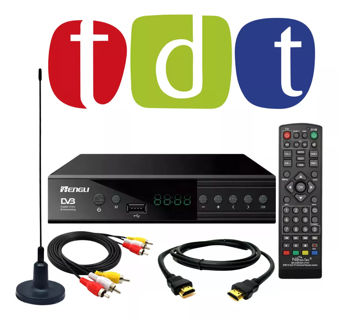Decodificador TDT Receptor Tv Digital Dvb Hdmi Antena